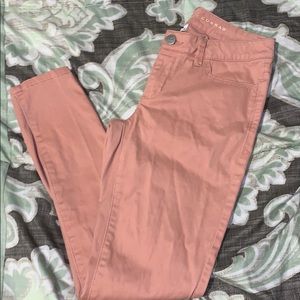 Lauren Conrad pink/peach colored jeans